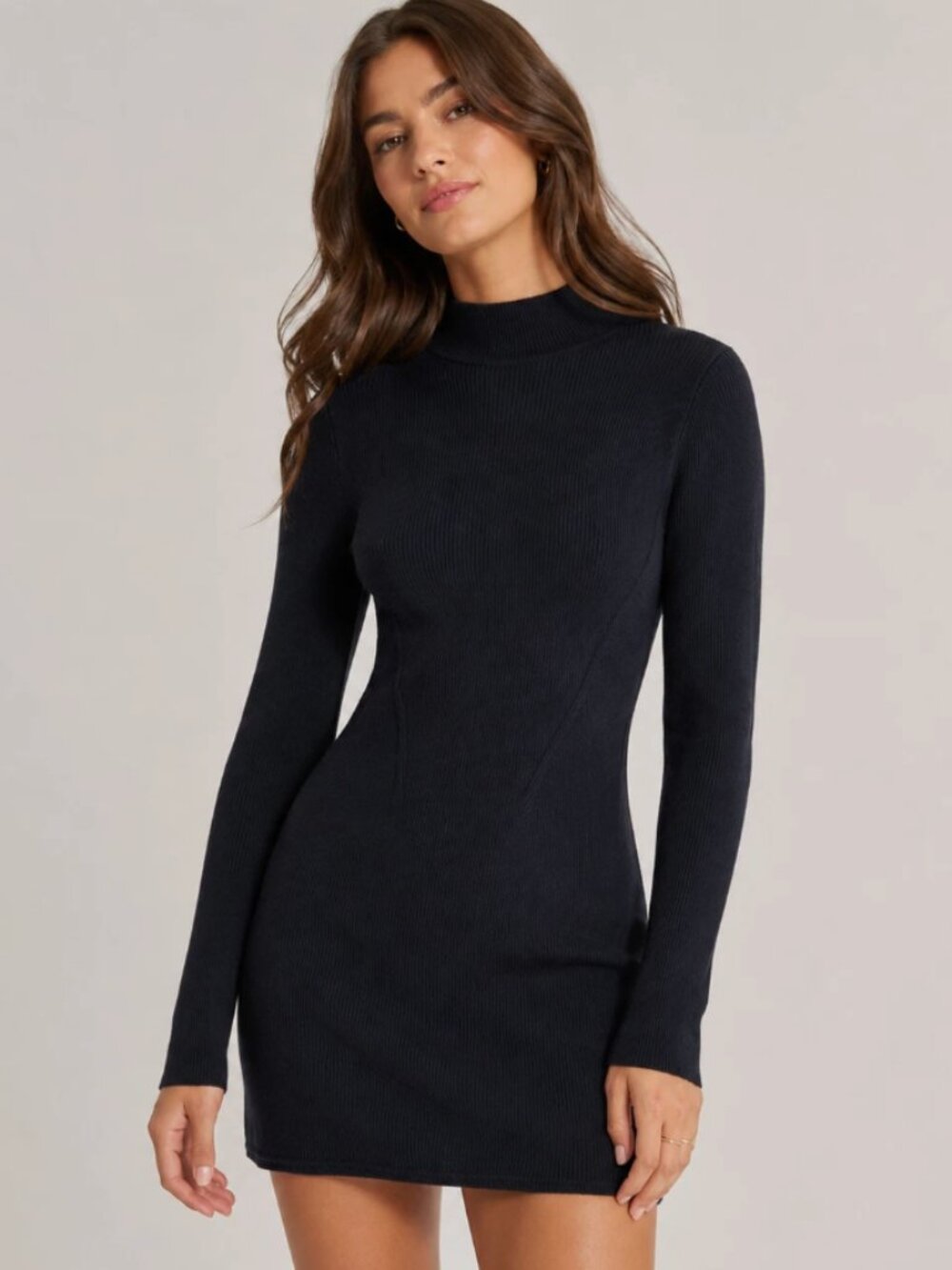 ABERCROMBIE & FITCH SWEATERDRESS BLACK SIZE M NWT